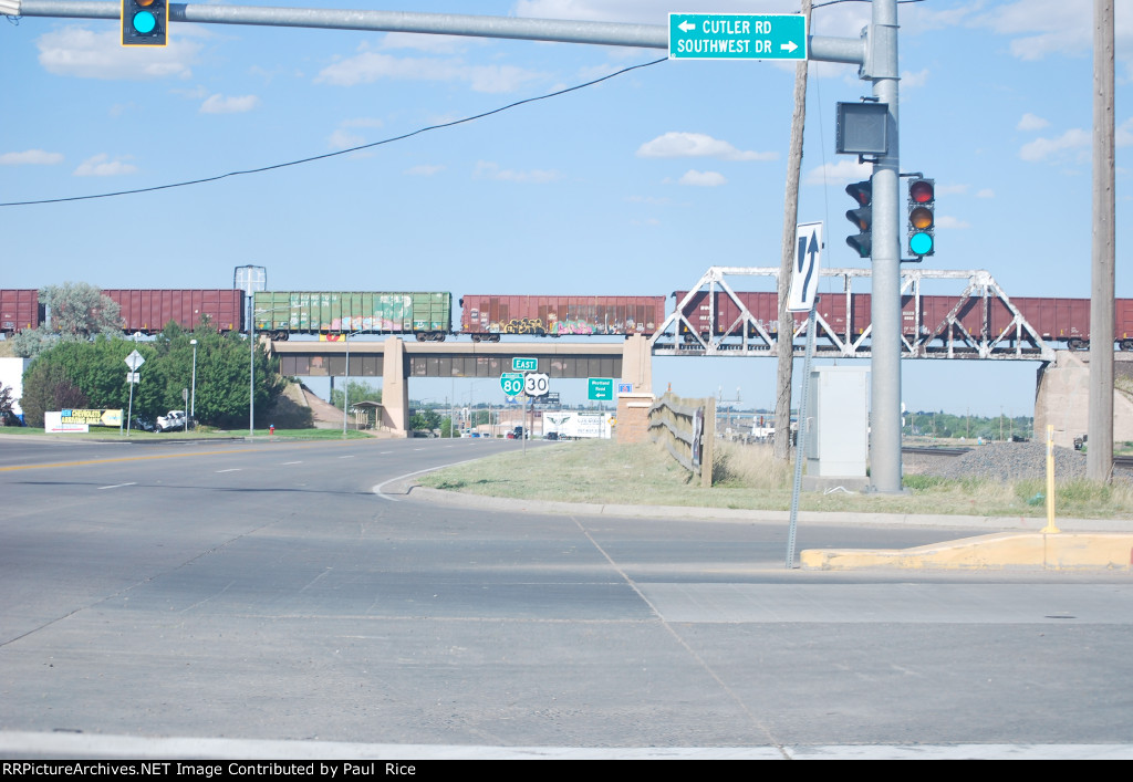 BNSF Passing Over I-80